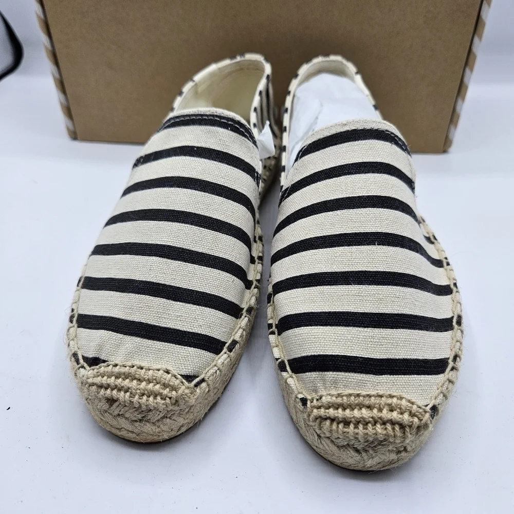 NWT Soludos Classic stripe smoking slipper size 8 1/2